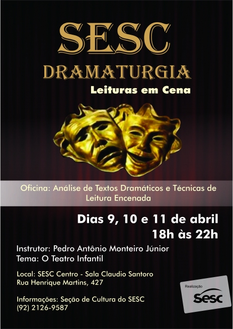 Diretor carioca realiza oficina no Amazonas, pelo Sesc Dramaturgia