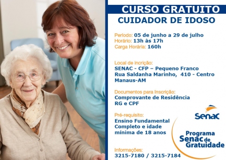 Vagas para cursos gratuitos no Senac Amazonas
