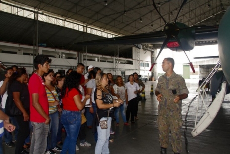 Alunos do SENAC realizam visita técnica à FAB