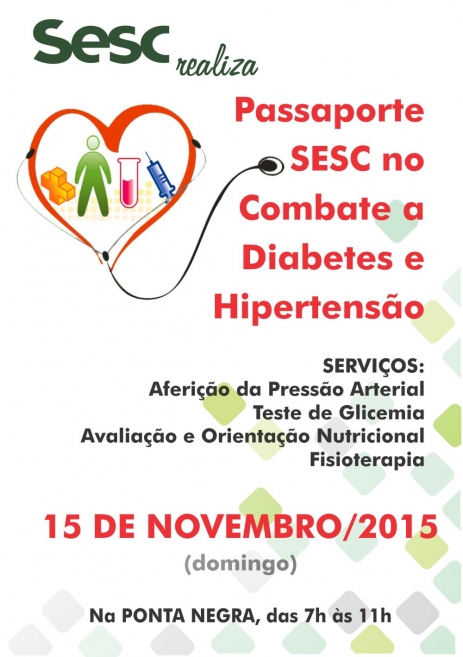 Manhã de combate à diabetes e hipertensão