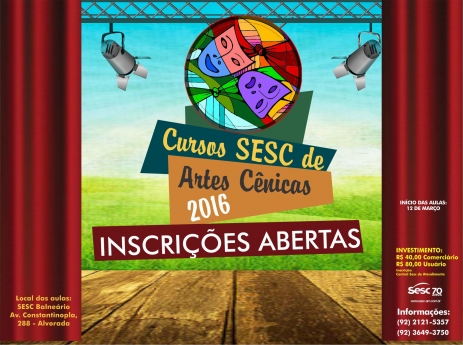 Inscri&ccedil;&otilde;es abertas: curso de teatro para todas as idades no Sesc
