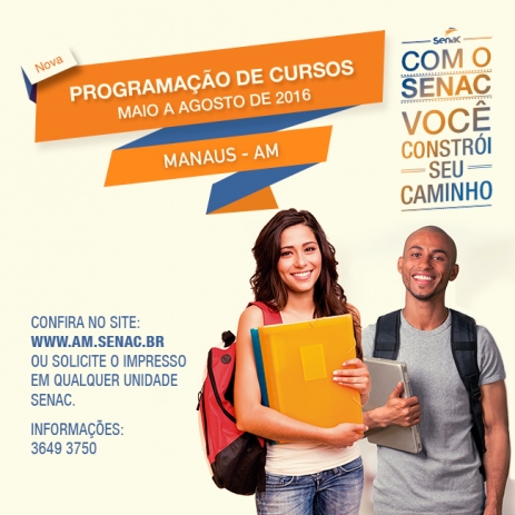 Matrículas abertas para os cursos Senac