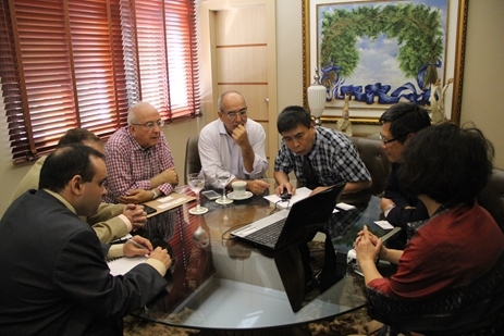 Fecomércio AM recebe representantes da Taiwan Trade Center