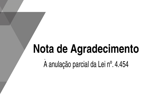 Nota de Agradecimento