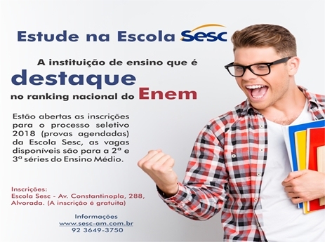 Estude na Escola Sesc, a instituição de ensino que é destaque no ranking nacional do Enem