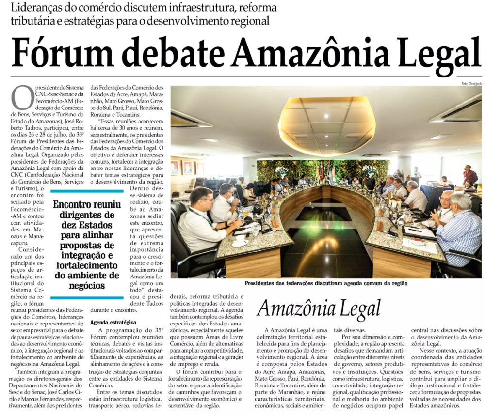 Forúm debate Amazônia Legal