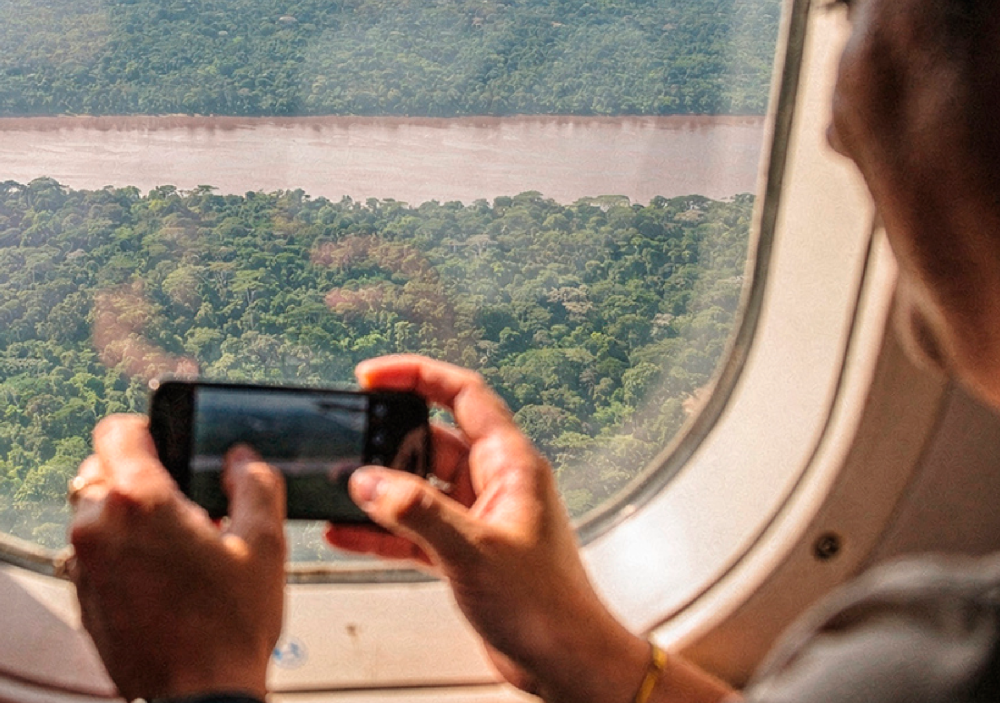 Conectiviade a&eacute;rea na amaz&ocirc;nia