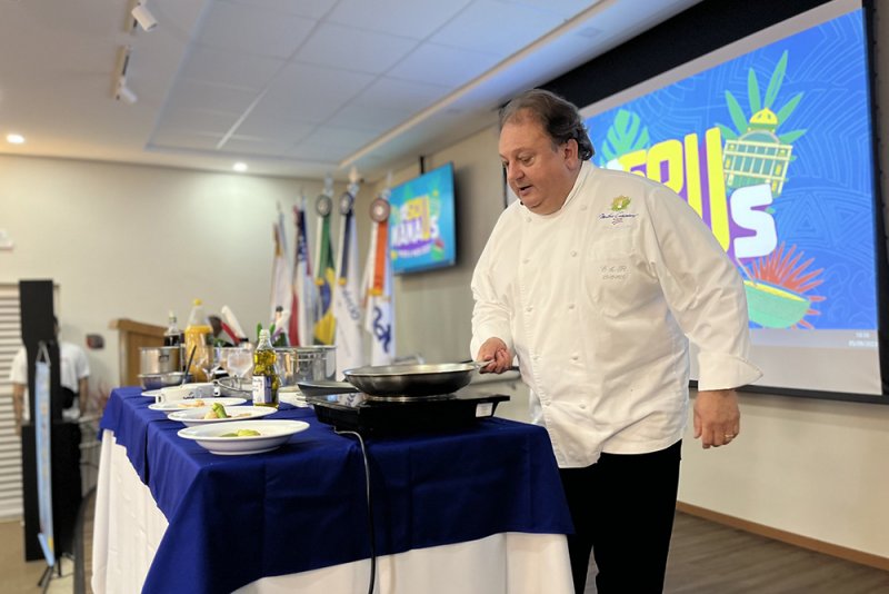 Senac-AM e Prefeitura de Manaus realizam aula-show de gastronomia com chef francês Erick Jacquin